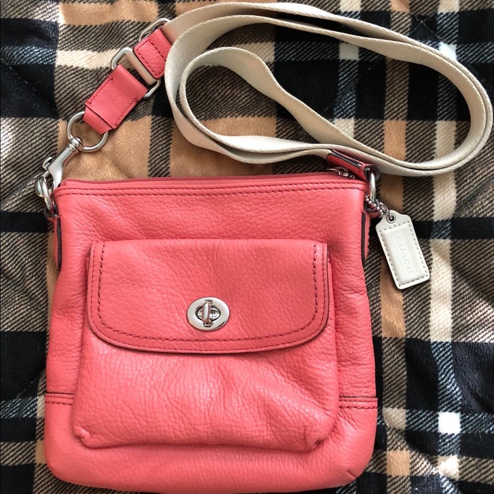 Coral Crossbody Coach Bag